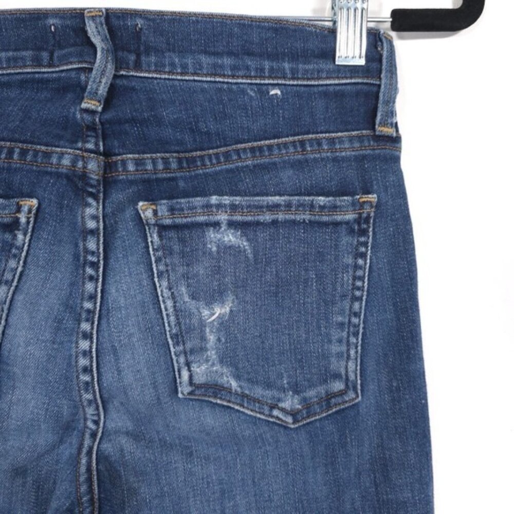 AGOLDE PREMIUM Women's Jeans Size 24 Flare Distressed Raw Hem USA MADE A041-2077 - Picture 9 of 12